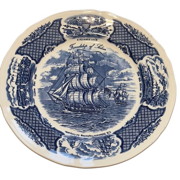 Alfred Meakin 1970’s Friendship of Salem Fair Winds Collectible Plate 10.5” #5 - Picture 2 of 16